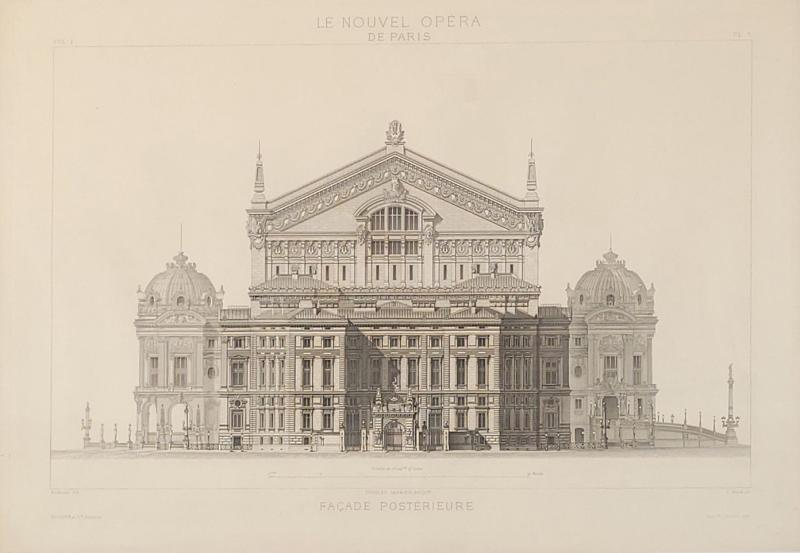 View of the Paris Opera House France 19th century