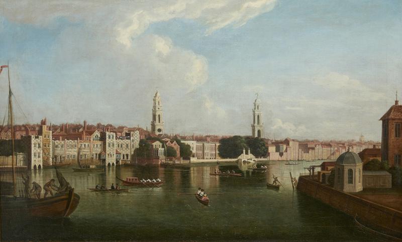 View of the Thames by Samuel Scott 1702 1772 