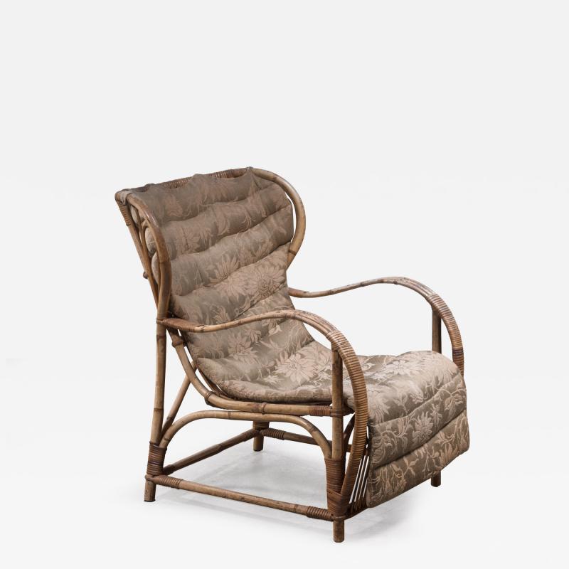 Viggo Boesen Viggo Boesen rattan lounge chair for Wengler