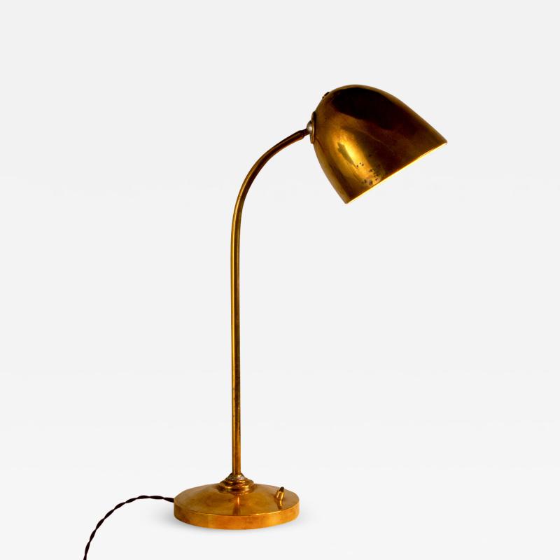 Vilhelm Lauritzen Brass Desk Light by Vilhelm Lauritzen Denmark 1940s