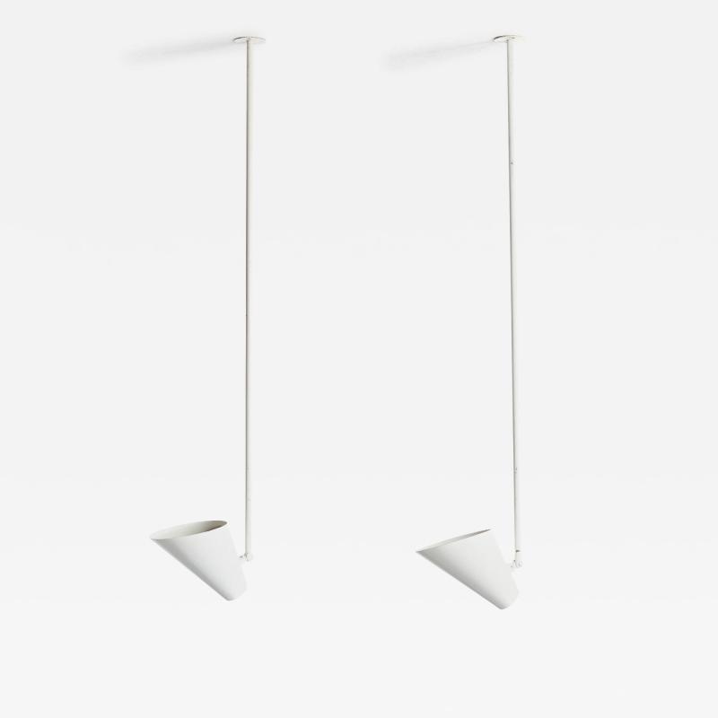 Vilhelm Lauritzen Pendant Lights in Metal Denmark 1950s