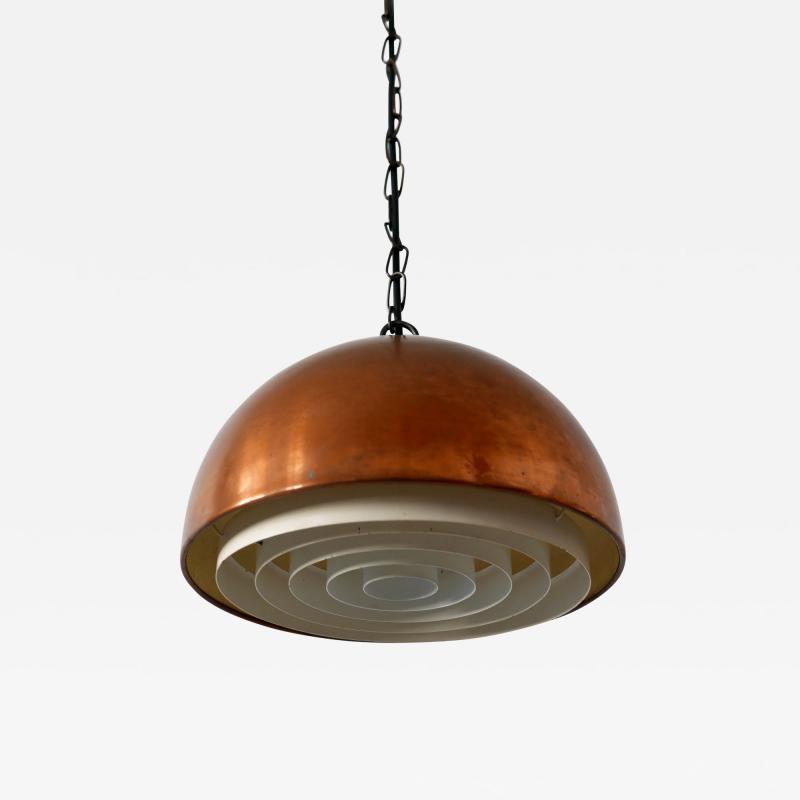 Vilhelm Wohlert Mid Century Copper Pendant Lamp Louisiana by Vilhelm Wohlert for Louis Poulsen