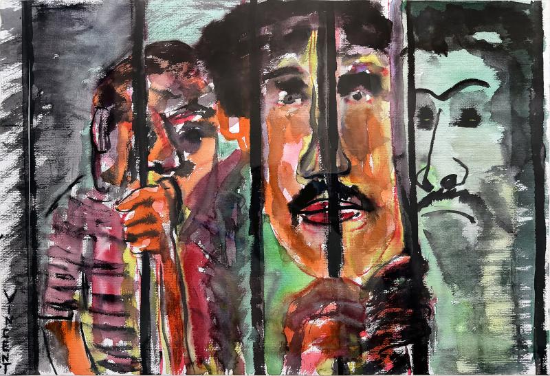 Vincent D Smith Black Power Attica Prison Riot Prisoners Racial Justice African American Art