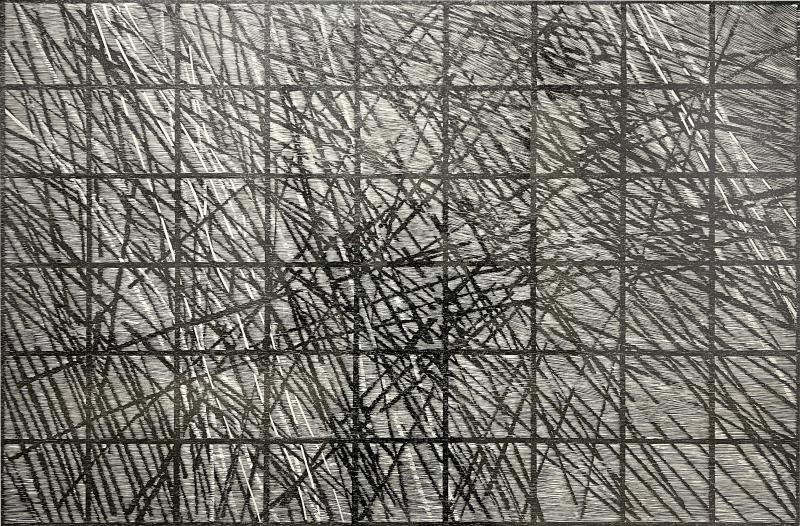 Vincent John Longo ORIGINAL 1960S ETCHING ON PARCHMENT