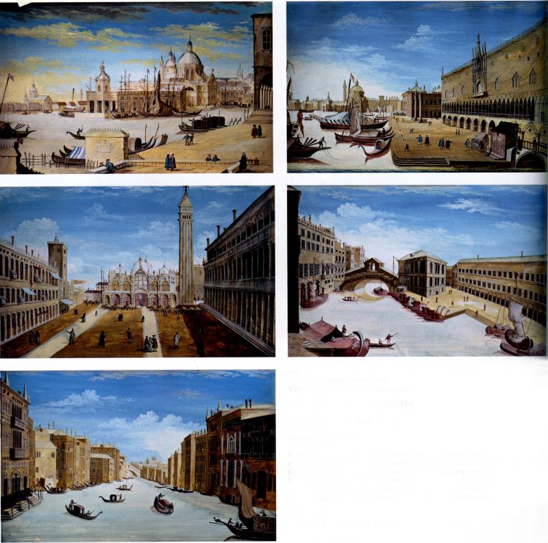 Vincenzo Chilone A set of Five Vedute scenes of Venice