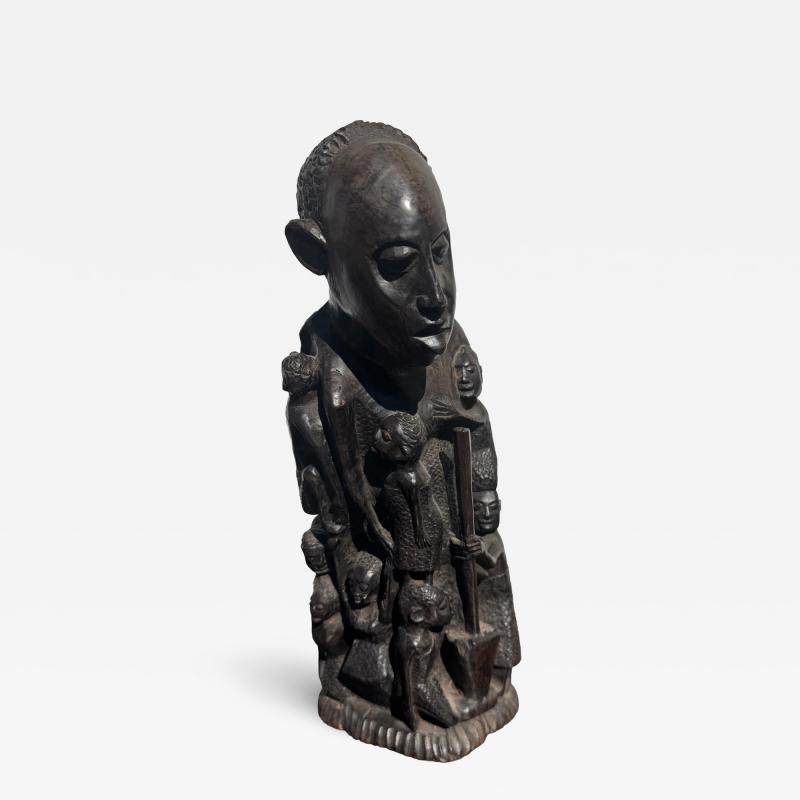 Vintage 13 Tanzanian Ironwood Family Tree Sculpture