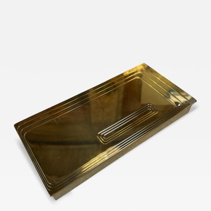 Vintage Brass Rectangular Lidded Box