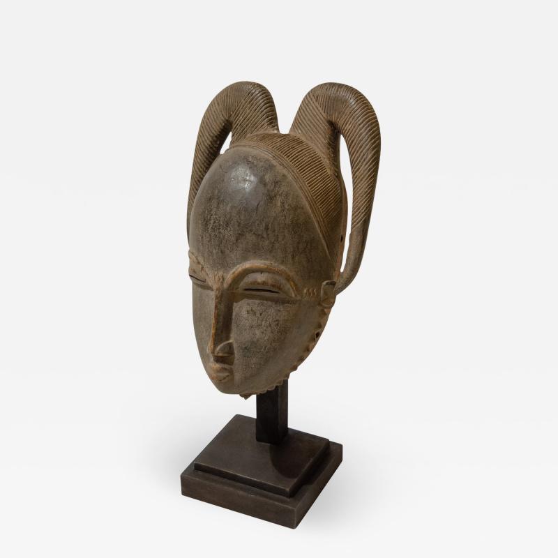 Vintage Carved Baoul Mask on Stand