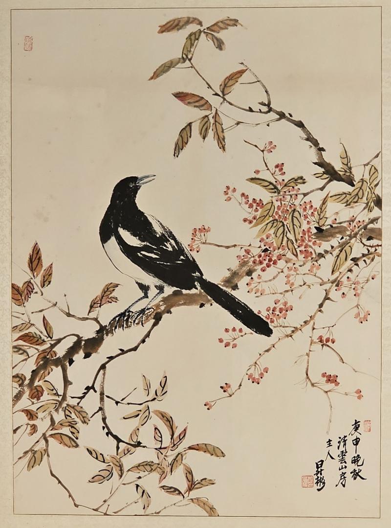 Vintage Chinese Ink and Wash Painting circa 1920s