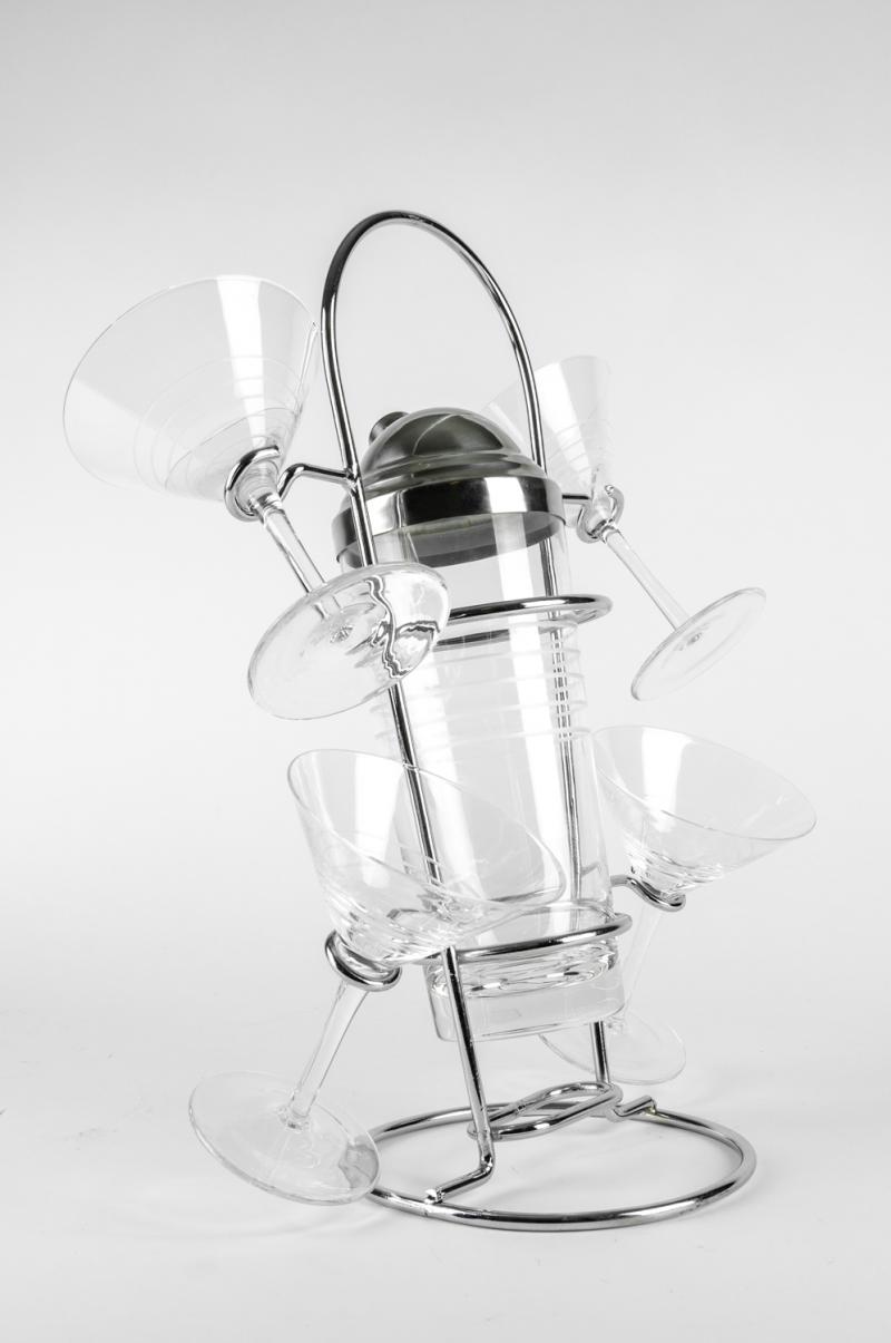 Vintage Crystal Martini / Cocktail Set