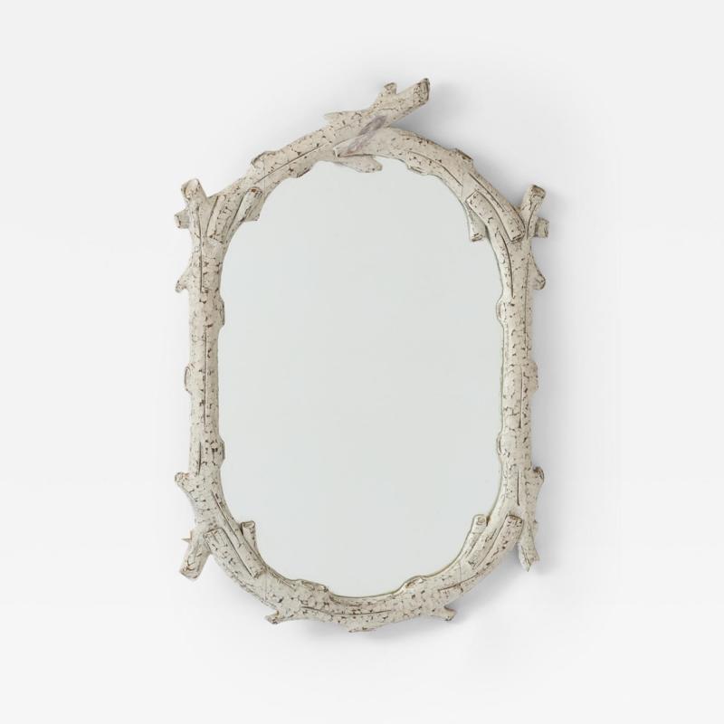 Vintage Faux Bois Mirror