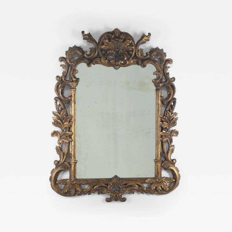 Vintage French Gilt Wood Mirror circa 1920