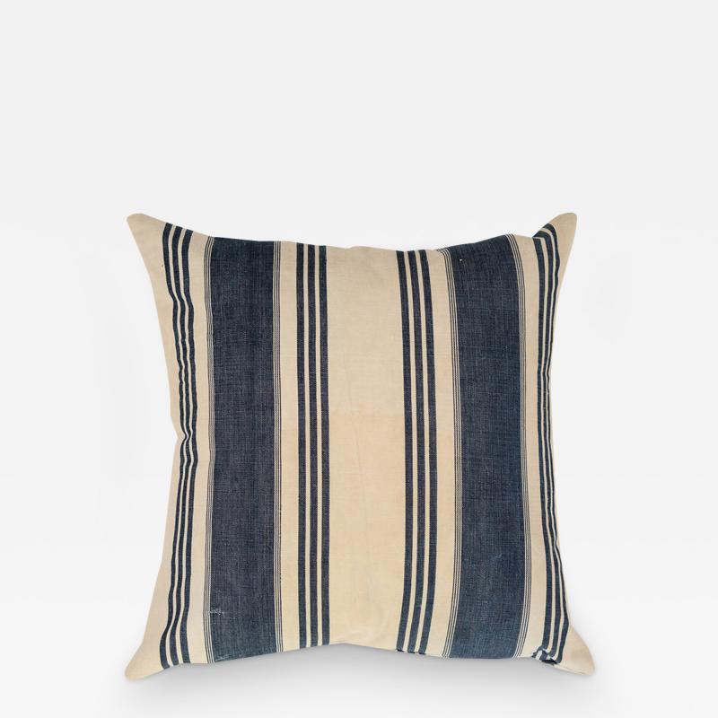 Vintage French Ticking Stripe Pillow 3