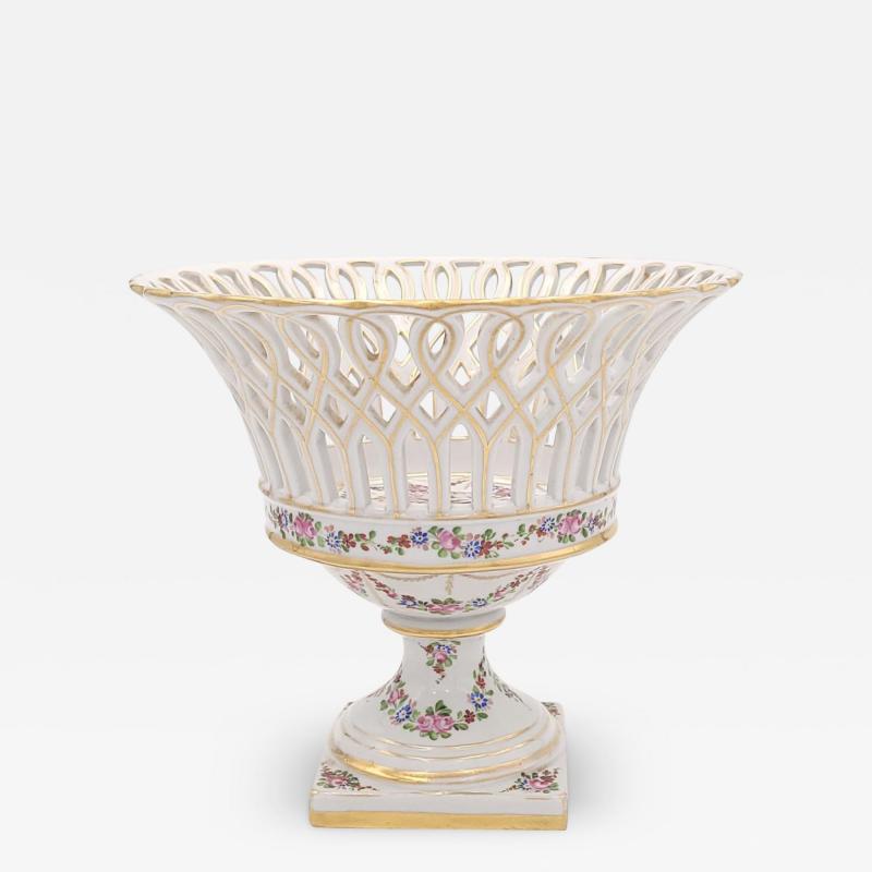 Vintage German Reticulated Footed Bowl circa 1920