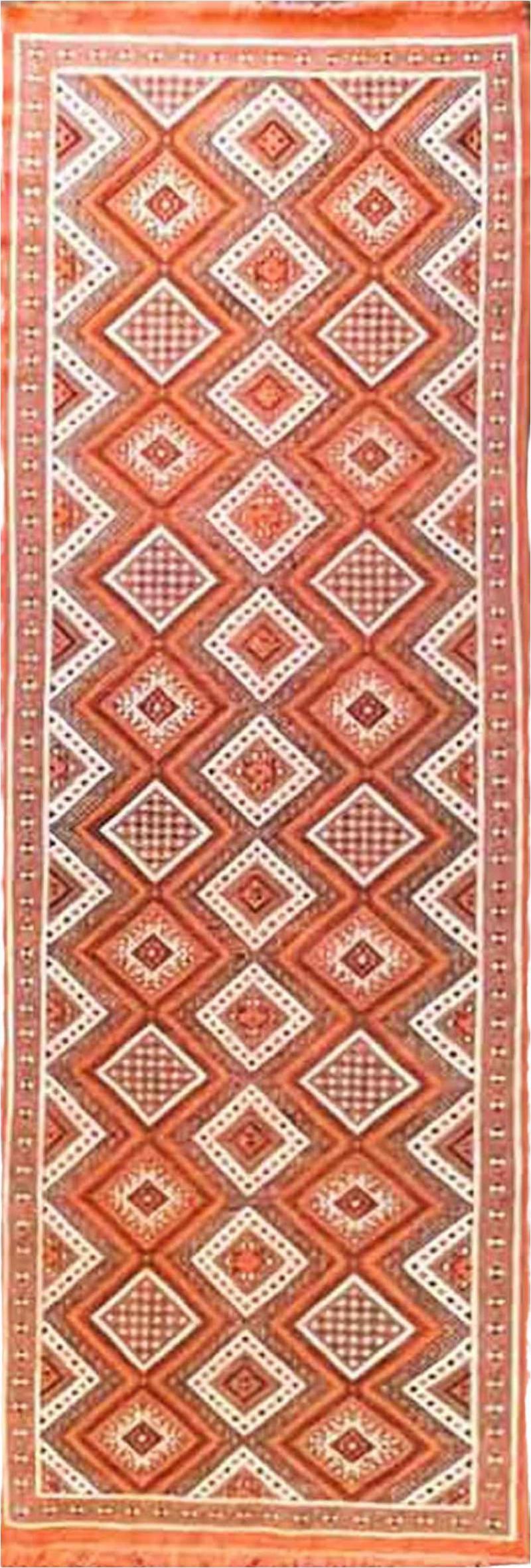 Vintage Handmade Tribal Moroccan Runner c 1970