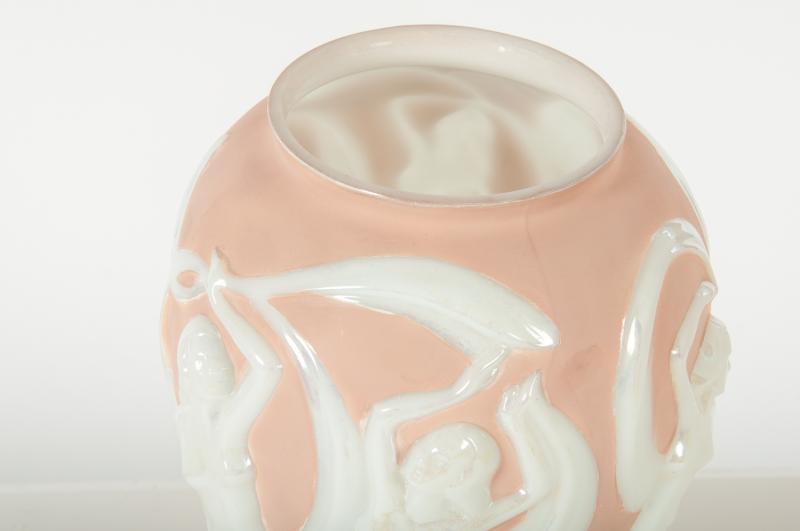 Vintage Ice Pink Decorative Vase