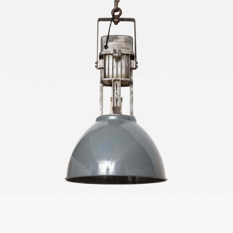 Vintage Industrial Enamel Shade Hanging Light