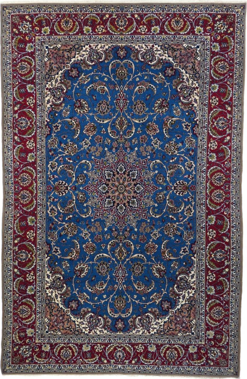 Vintage Isfahan Rug 5 1 x 7 10 