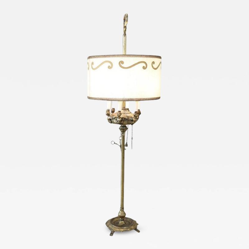 Vintage Italian Brass Floor Lamp