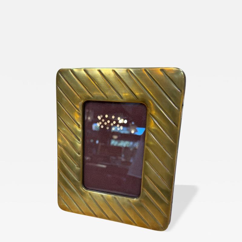 Vintage Italian Brass Picture Frame by Arabesque Gioielli Palermo