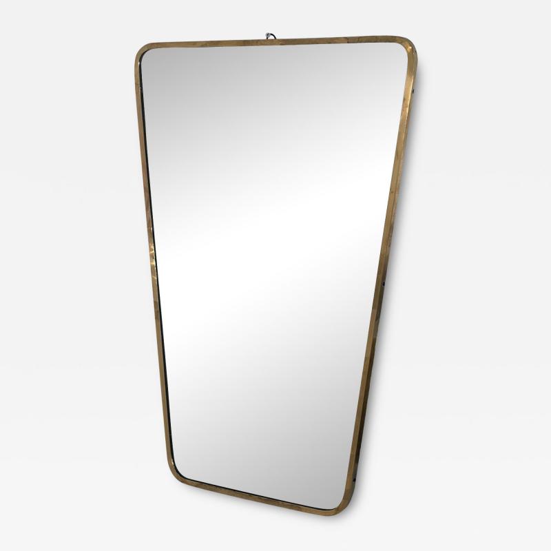 Vintage Italian Brass Wall Mirror 1960