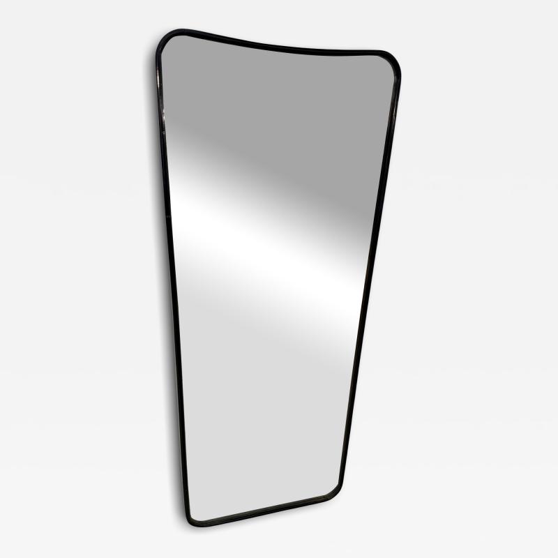Vintage Italian wall mirror from the 1960s with wood Frame