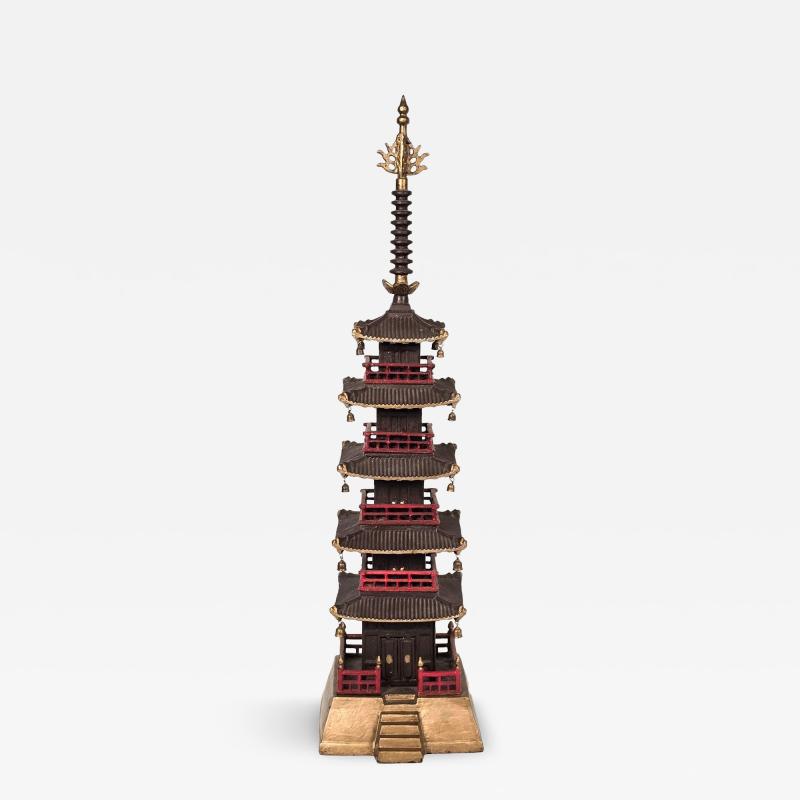 Vintage Japanese Iron Pagoda