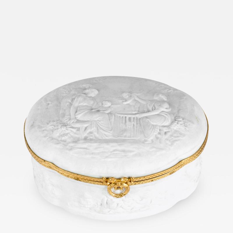 Vintage Limoges Porcelain Oval Box