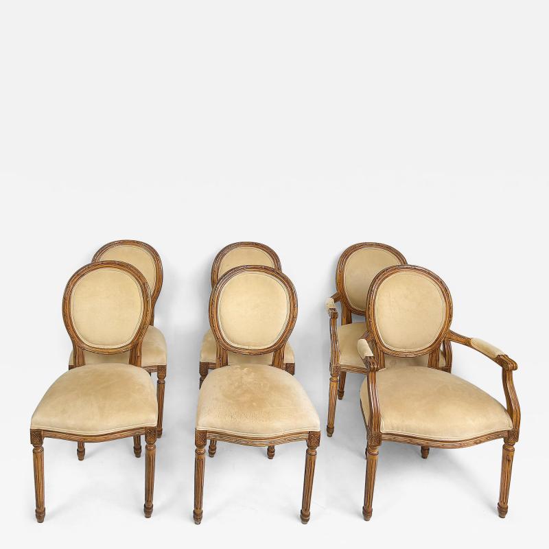 Vintage Meyer Gunther Martini Louis XVI Style Dining Chairs Set of Six