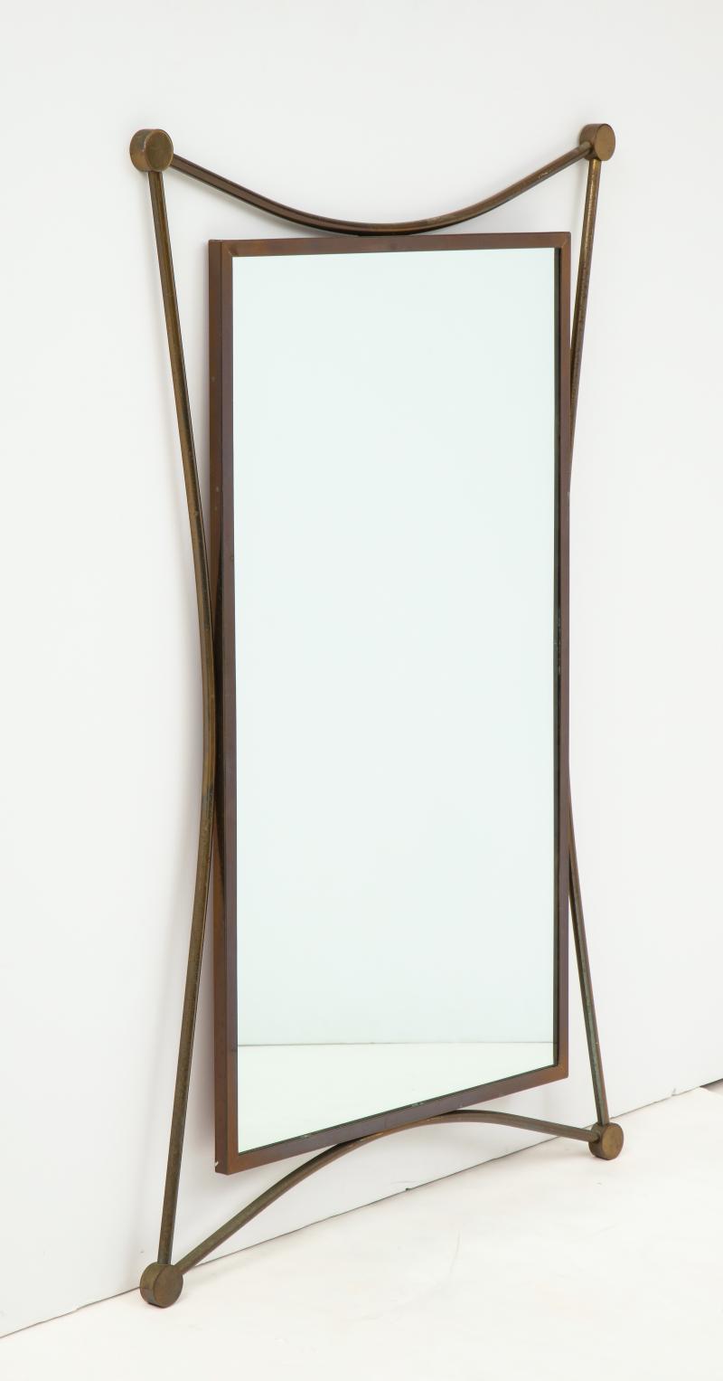 Vintage MidCentury Italian Brass Mirror