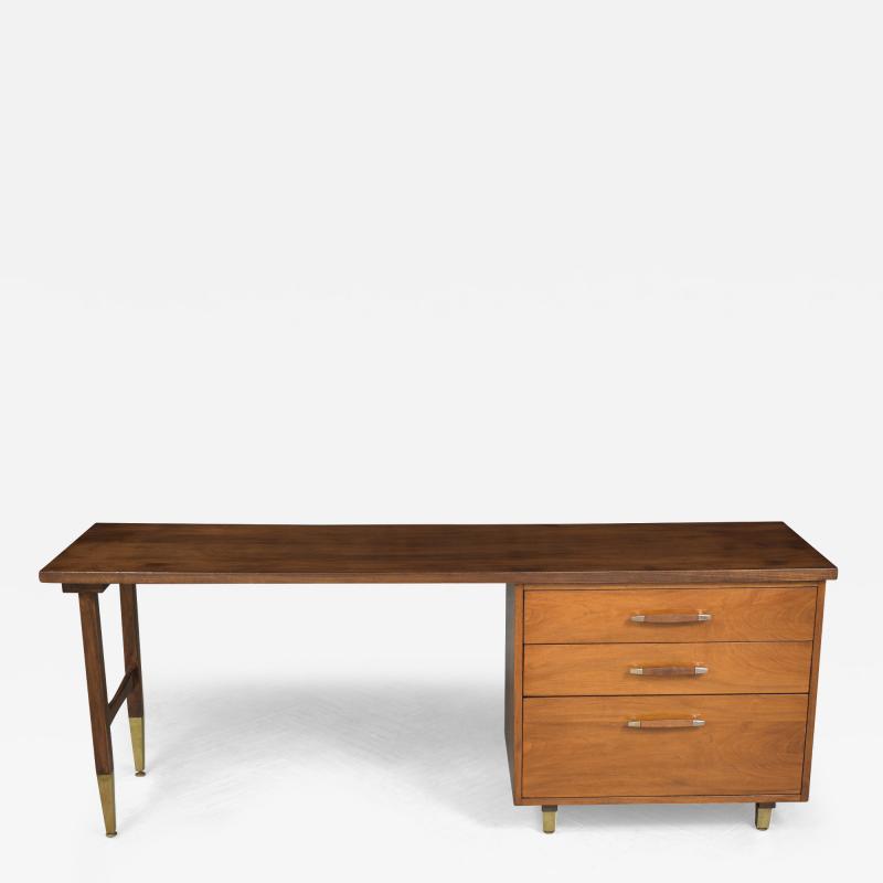 Vintage Mid Century Modern Walnut Desk