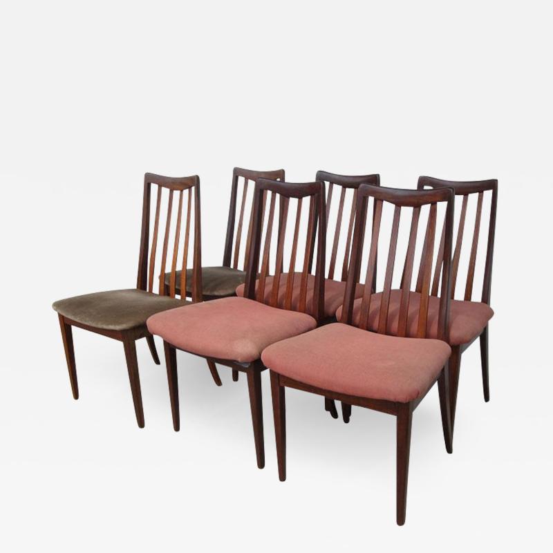 Vintage Midcentury Teak Slat Back Chairs