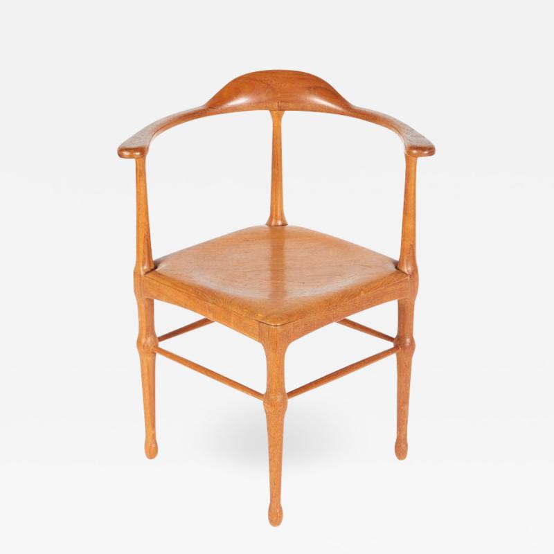 Vintage Model of Danish Mid Century Corner Chair