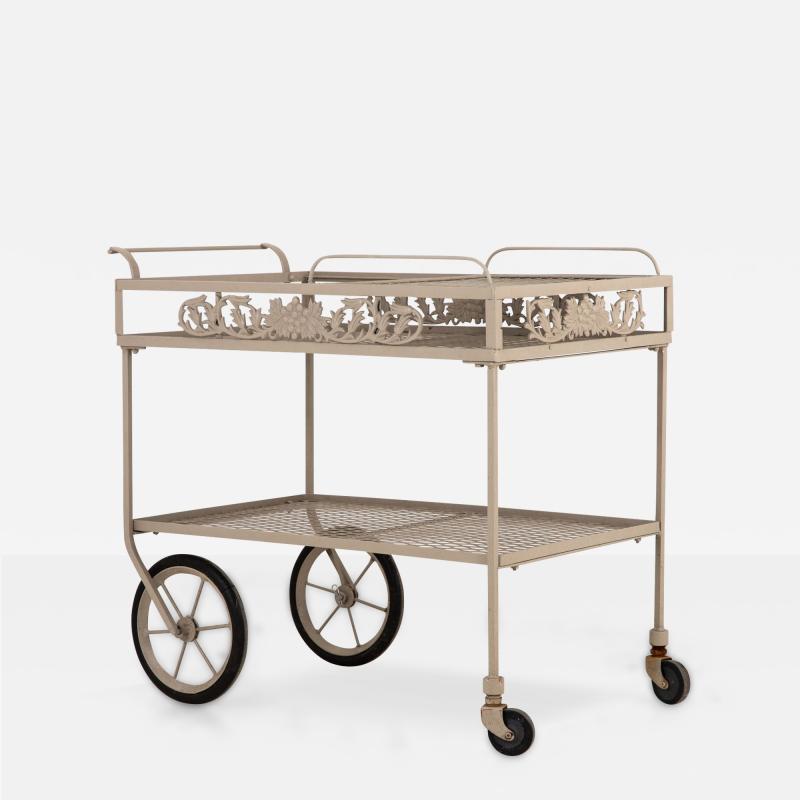 Vintage Molla Style Metal Outdoor Bar Cart