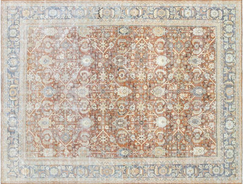 Vintage Persian Mahal Rug 9 x 126 