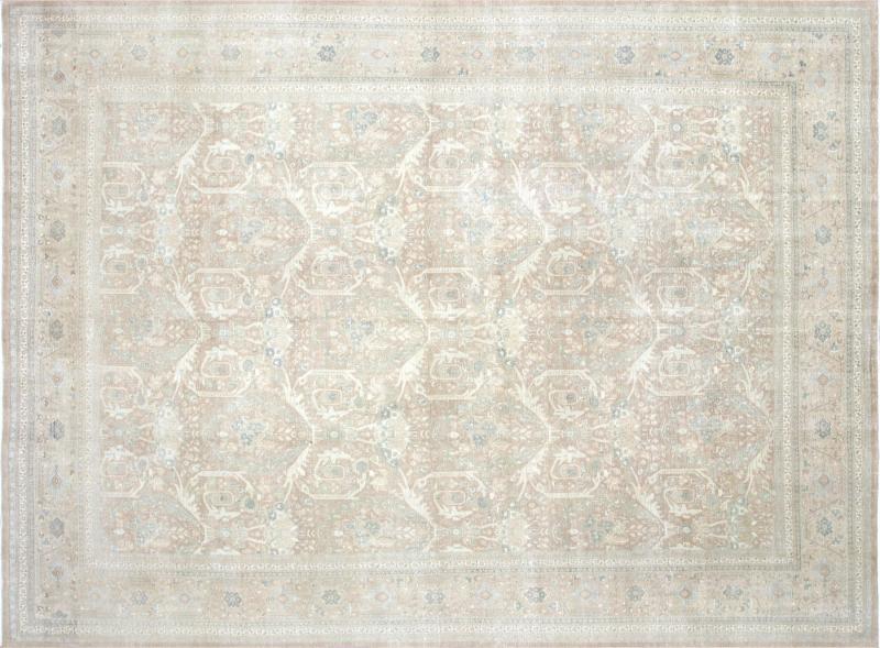 Vintage Persian Tabriz Rug 86 x 117 