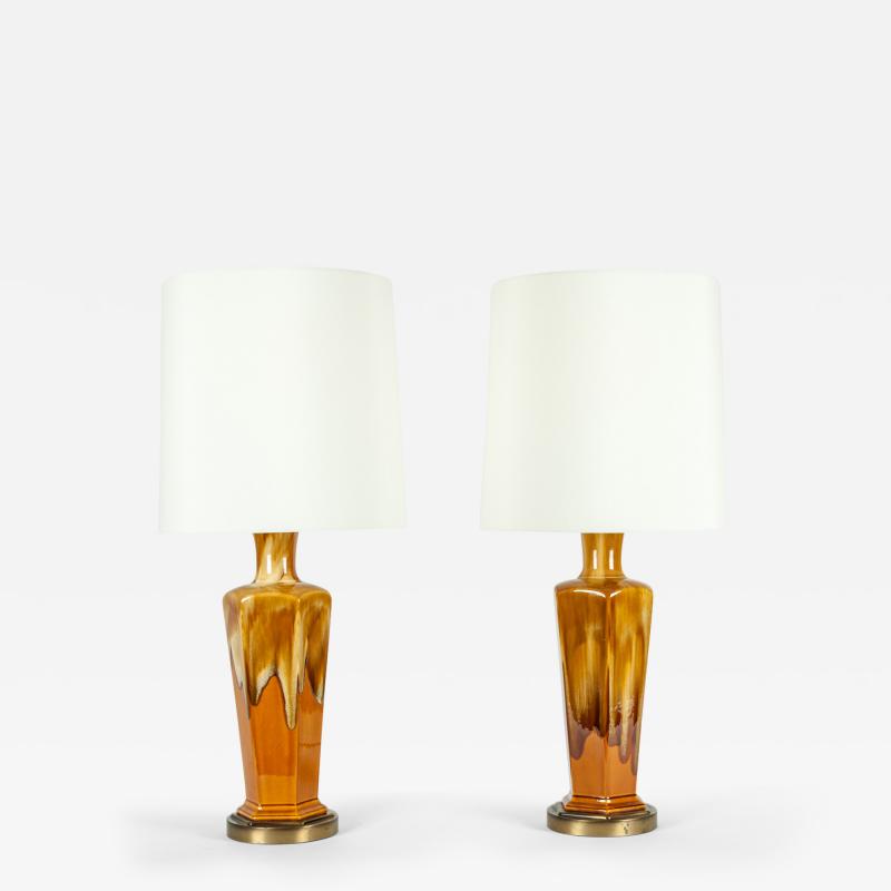 Vintage Porcelain Pair Table Lamps