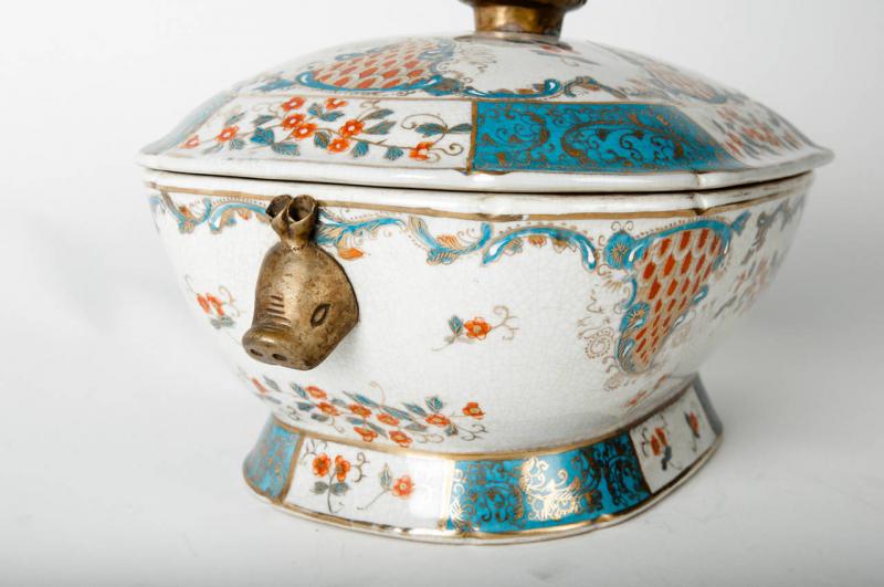 Vintage Porcelain Tureen with Lid