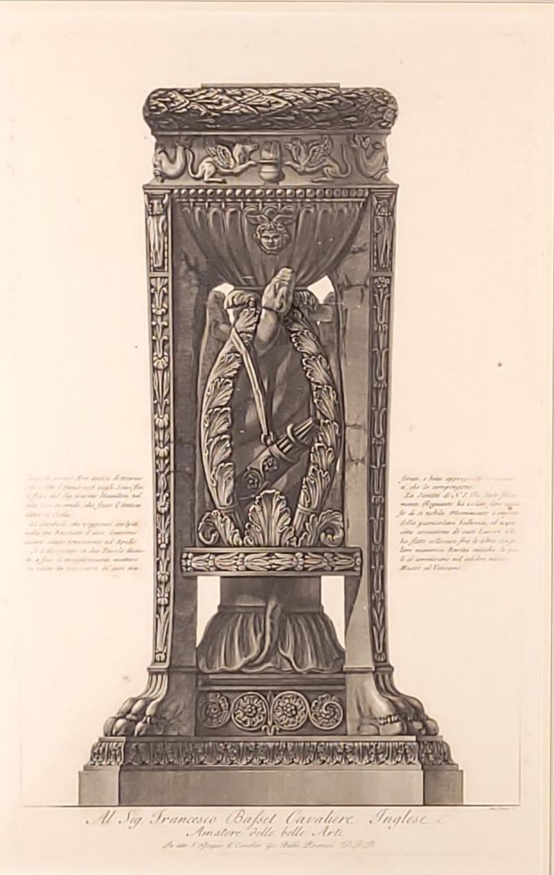 Vintage Print After Piranesi circa 1950