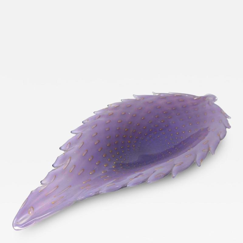 Vintage Purple Lilac Candy Dish from Murano Italy
