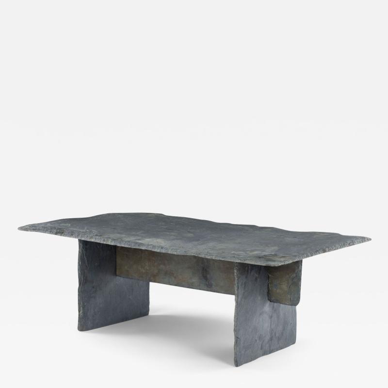 Vintage Rectangular Slate Coffee Table