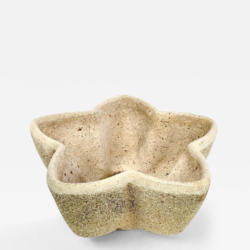 Vintage Star Shaped Cement Planters 1960s