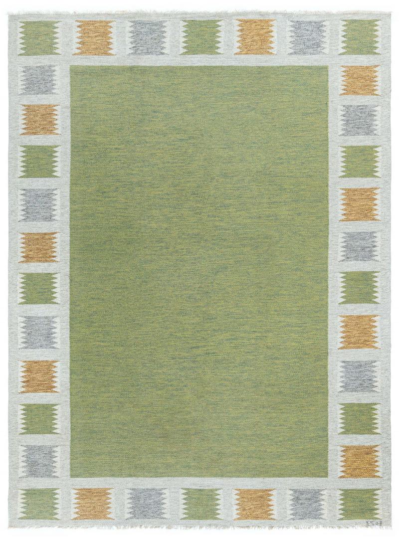 Vintage Swedish Flat Weave Rug by Bitte Ahlgren