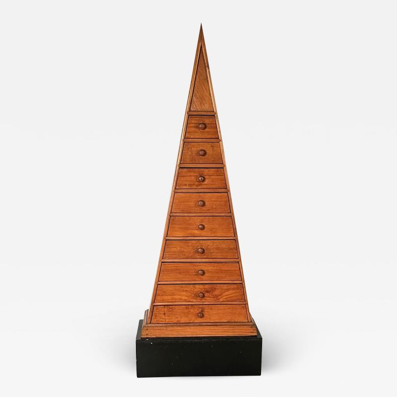Vintage Triangle Chest on Pedestal circa 1975