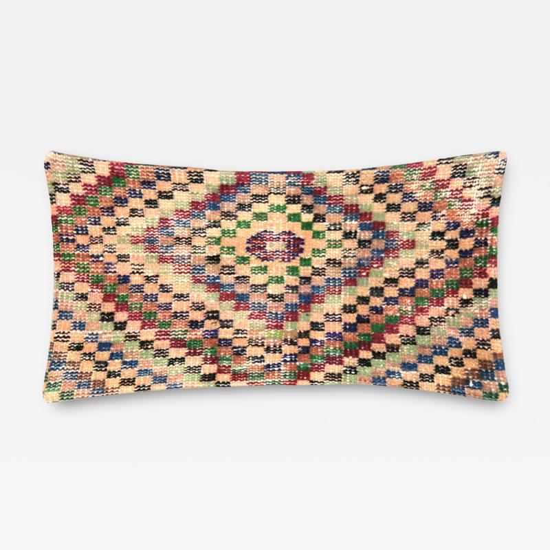 Vintage Turkish Mid Century Modern Pillow 14 x 23 