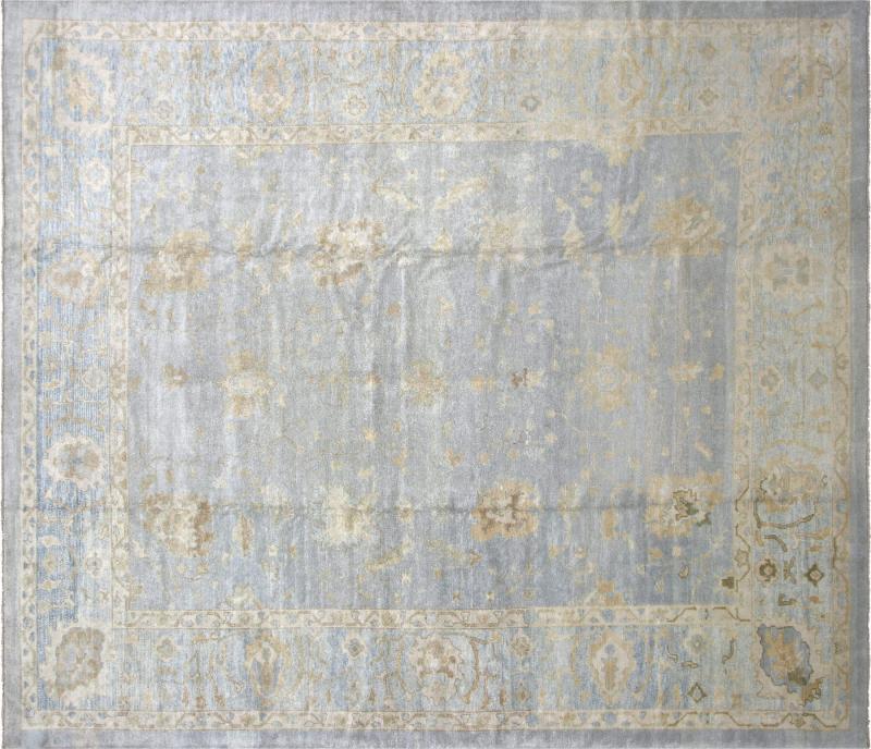 Vintage Turkish Oushak Rug 1111 x 137 