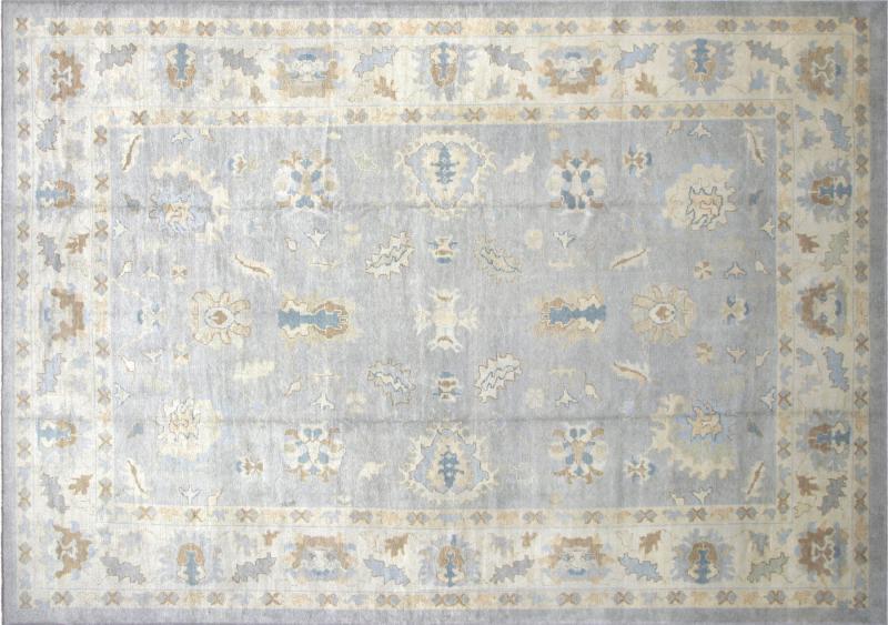 Vintage Turkish Oushak Rug 12 x 1610 