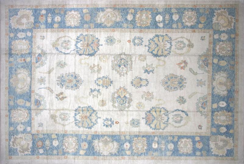 Vintage Turkish Oushak Rug 137 x 20