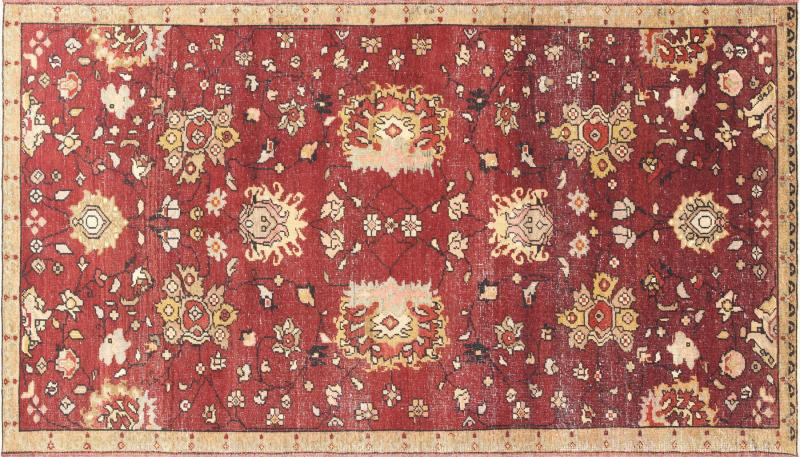 Vintage Turkish Oushak Rug 410 x 83 