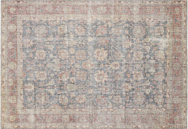 Vintage Turkish Oushak Rug 63 x 91 